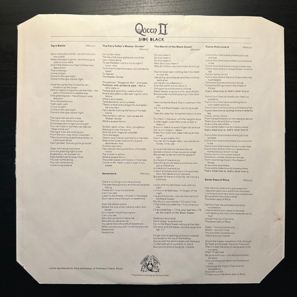 Queen - Queen II (Швеция 1974г.)