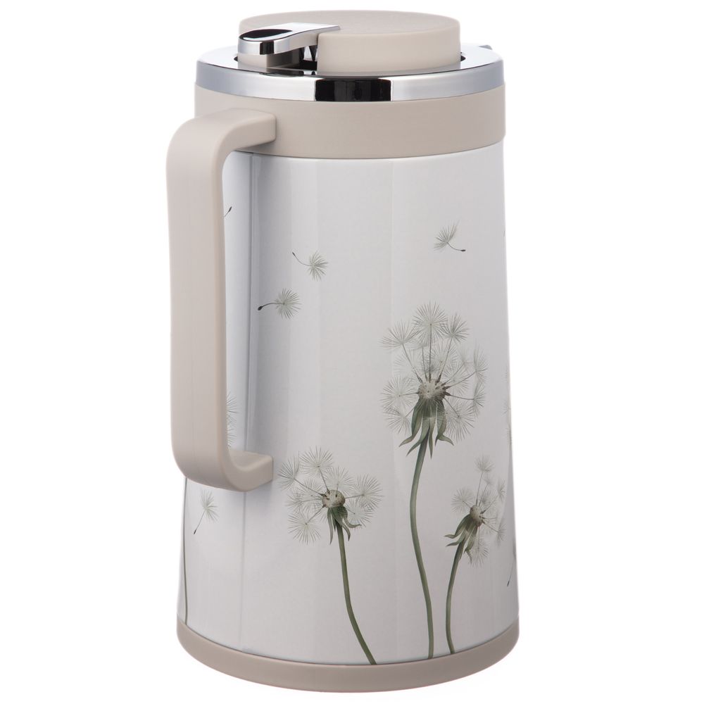 ТЕРМОС СО СТЕКЛЯННОЙ КОЛБОЙ, 950 МЛ, КРЫШКА С КЛАПАНОМ, СЕРИЯ "DANDELION"