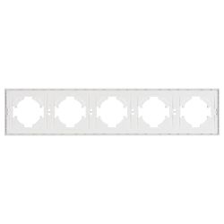 Рамка пластиковая FRM-TENDO-SFPL-5-WH (Arlight, Матовый белый) 054660