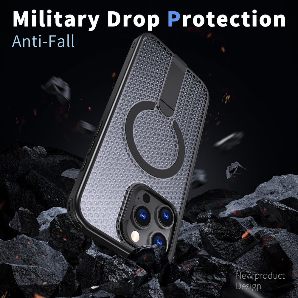 Прозрачный чехол Mesh Pro Magnetic Case для iPhone 16 Pro