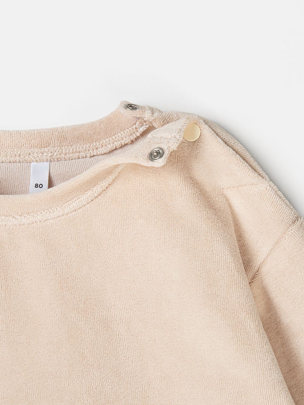 Джемпер из велюра "Крем-брюле" 0+