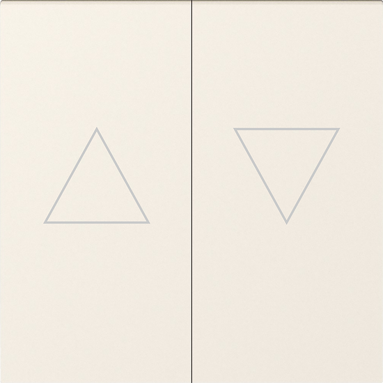 Клавиша 2-я со стрелками для жалюзи,  матовый кремовый,  серия A07