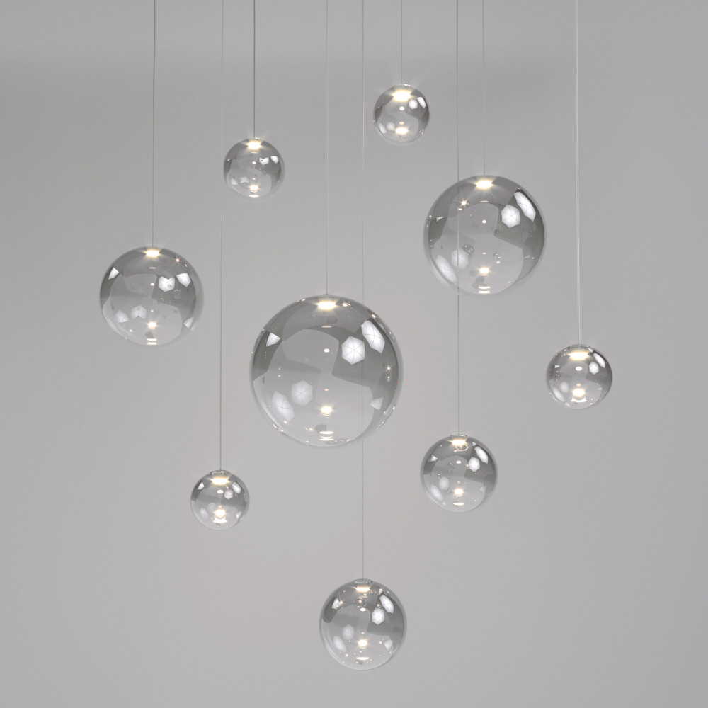 Подвесной светодиодный светильник 50232/1 LED хром/дымчатый