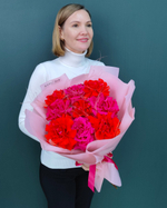 Букет Французской розы микс,9шт(00421)