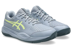 Детские теннисные кроссовки Asics Gel-Resolution X GS Clay - grey blue/pistachio