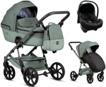 Детская коляска Tutis Viva 6 Plus Essential 3 в 1 с автокреслом Elo Lux EduSky Black 1612039 Sage