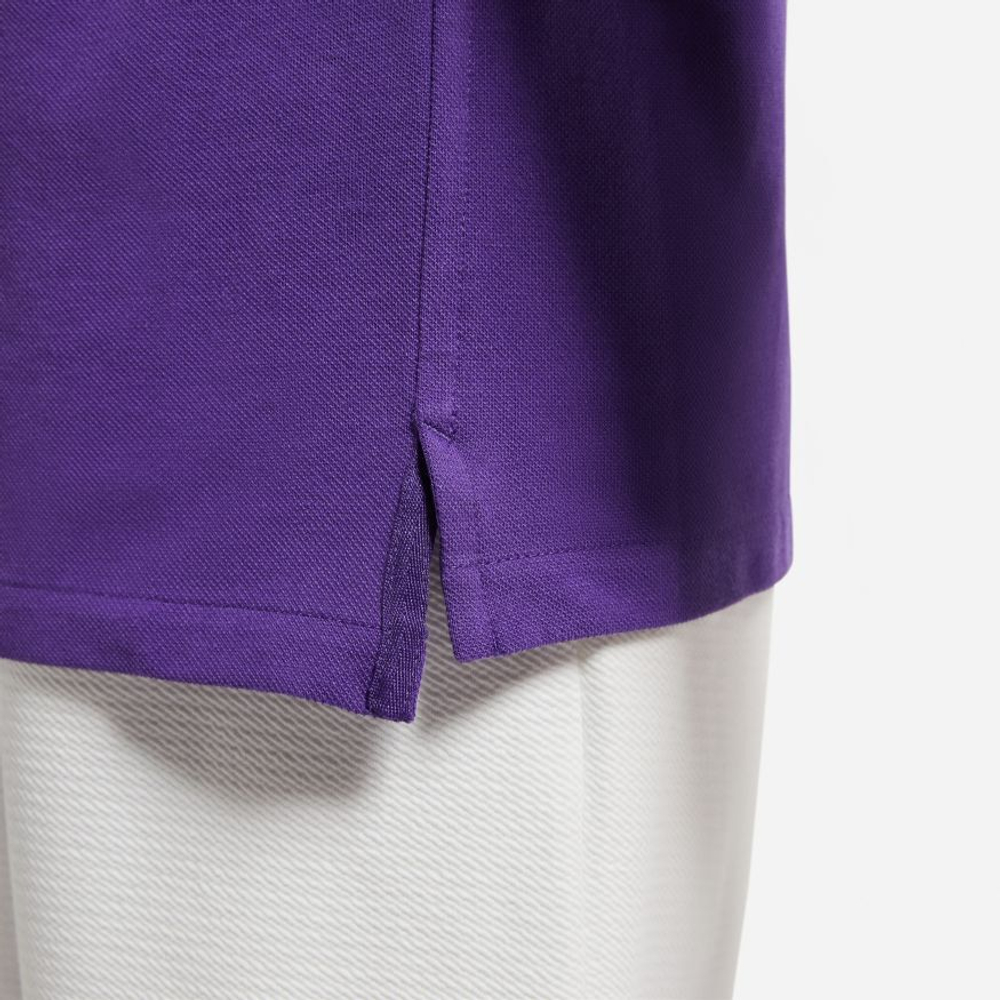 Мужское теннисное поло Nike Polo Slim-Fit SS - court purple /green abyss/параchute beige