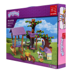 Конструктор блочный Аусини Мир чудес "Большой сад" 413эл. коробка 24706
