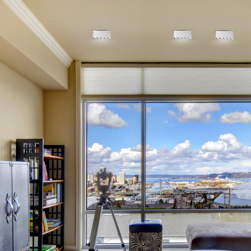 358321 OVER NT19 380 белый Светильник накладной IP33 LED 4000К 13W 110-265V EOS