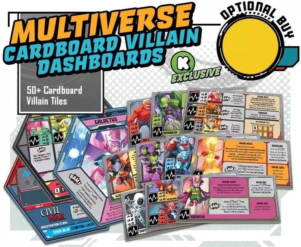 [Предзаказ] Multiverse Cardboard Villain Dashboards