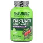 NATURELO, для здоровья костей, комплекс кальция на растительной основе, 120 вегетарианских капсул