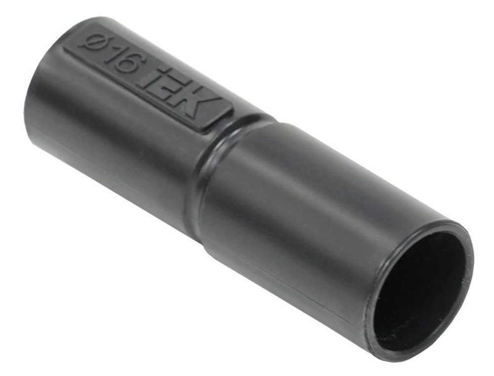 Муфта труба-труба GI16G черн. ELASTA IEK CTA10D-GIG16-K02-100