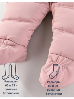 Зимний комбинезон для новорожденной девочки