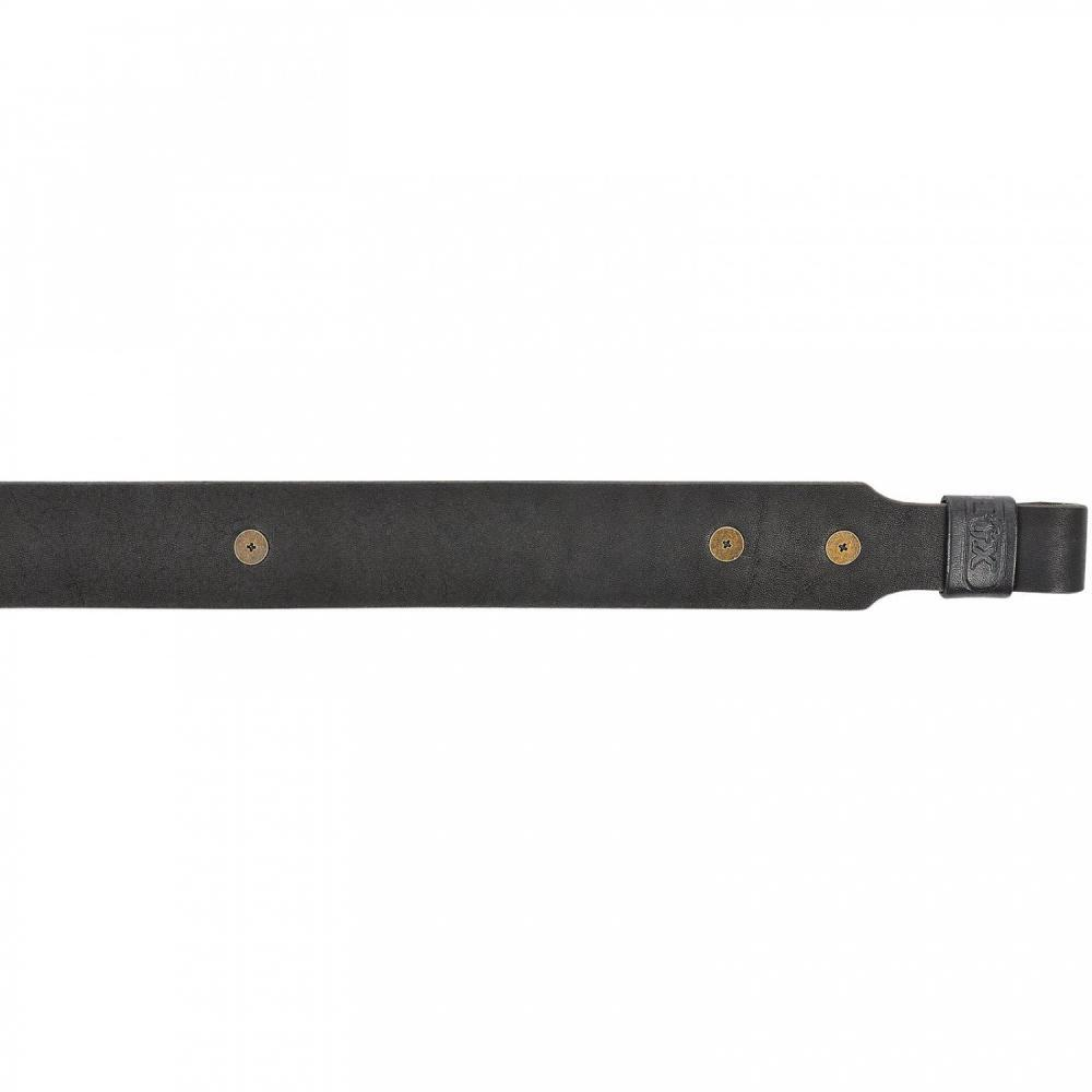 Ремень ружейный прямой 35 мм, коб. кнопка, черный (92-100 см)