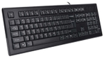 ПРОВОДНАЯ КЛАССИЧЕСКАЯ МЕМБРАННАЯ КЛАВИАТУРА A4TECH KR-85USB-2M 105 КЛАВИШ 200СМ FN 12 ЧЕРНЫЙ