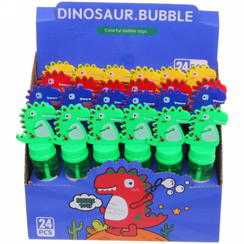 Мыльные пузыри «Динозаврик», 14,5 см, 40 мл, цвет микс