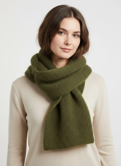 Шарф из кид мохера на шелке