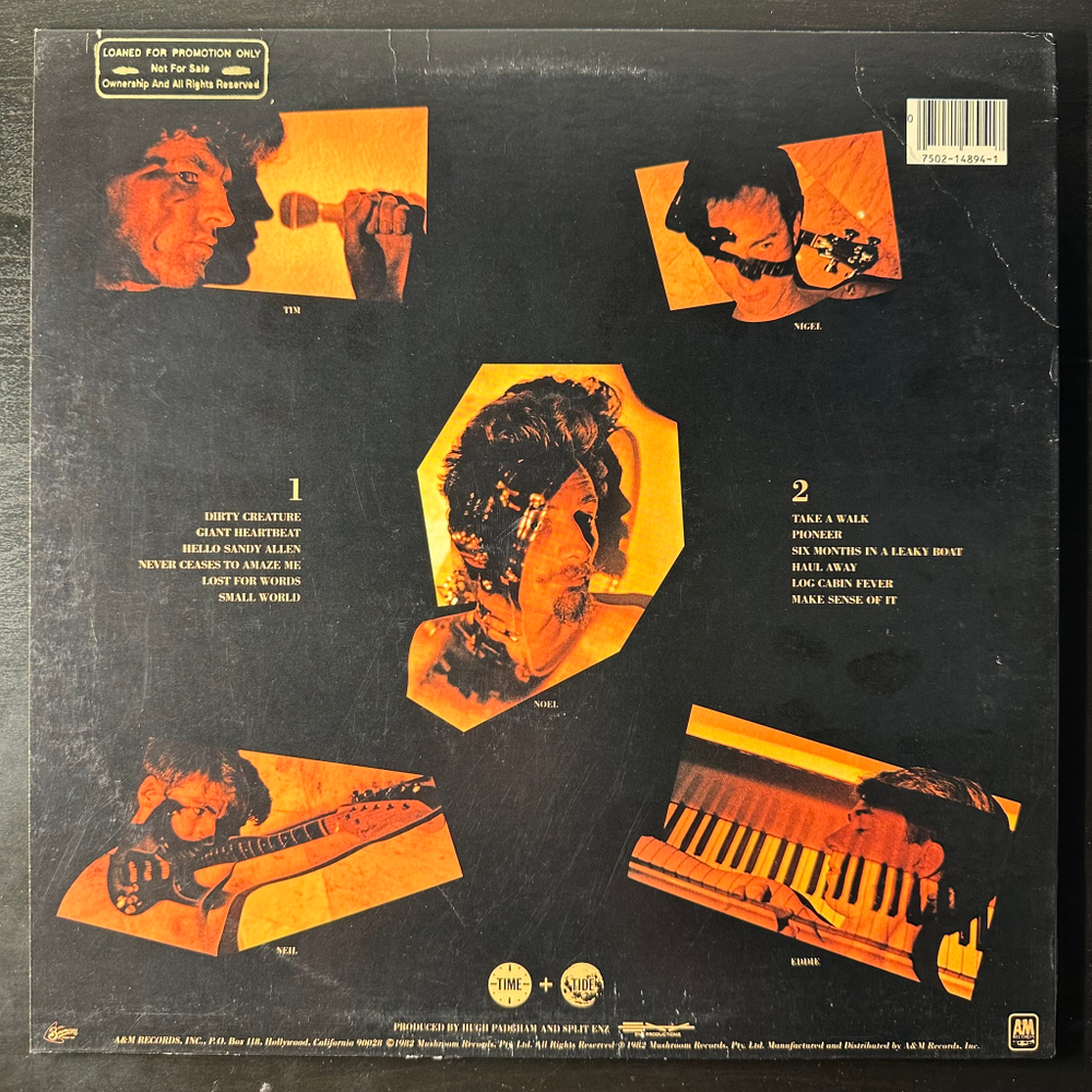 Split Enz ‎– Time And Tide (США 1982г.)