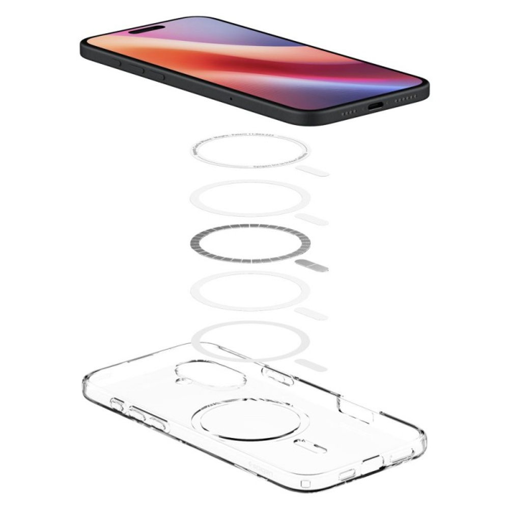 Чехол Spigen Liquid Crystal Magsafe, crystal clear - iPhone 16