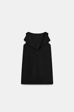 ZARA КОРОТКОЕ ПЛАТЬЕ — ZW COLLECTION, ЧЕРНЫЙ