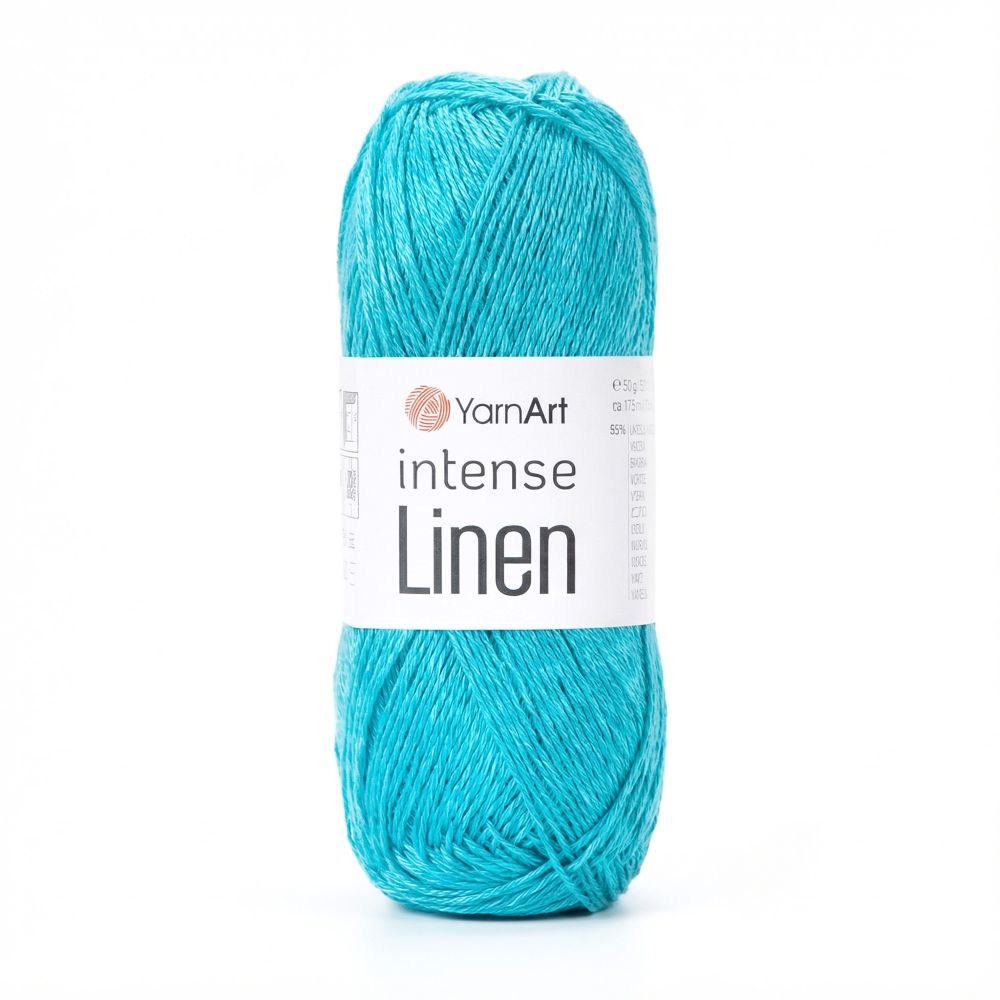 Пряжа YarnArt Intense Linen, Бирюзовый