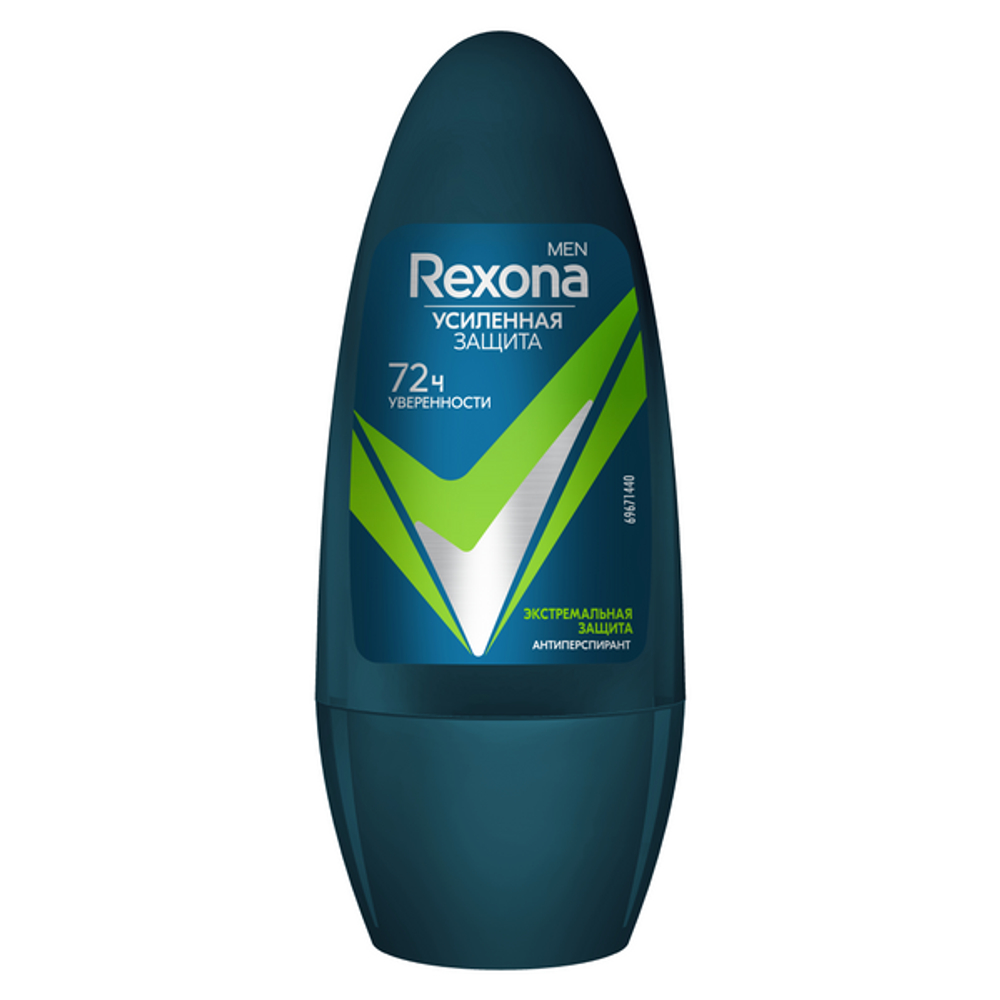 Rexona део-ролик - пластик МУЖ Экстремальная защита 50 мл. *6*24*