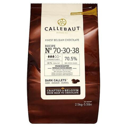 Шоколад темный Callebaut №70 (72,4% какао) 2,5кг