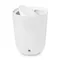 Контейнер мусорный с крышкой Step белый