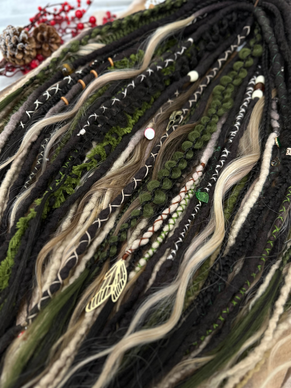 Фактурные войлочные дреды