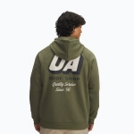 Худи Under Armour Rival Fleece HBR Logo green/stone