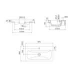 Тумба с умывальником напольная с ящиками IDDIS Zodiac, 60 см, белая/под дерево, ZOD6ABFi95K
