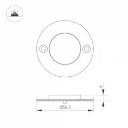 Накладной светильник Arlight ART-DECK 045346