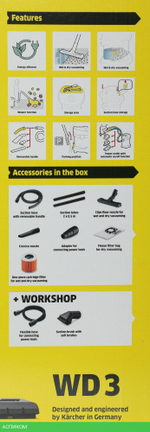 Пылесос Karcher WD 3 P V-17/4/20 (1.628-175.0)