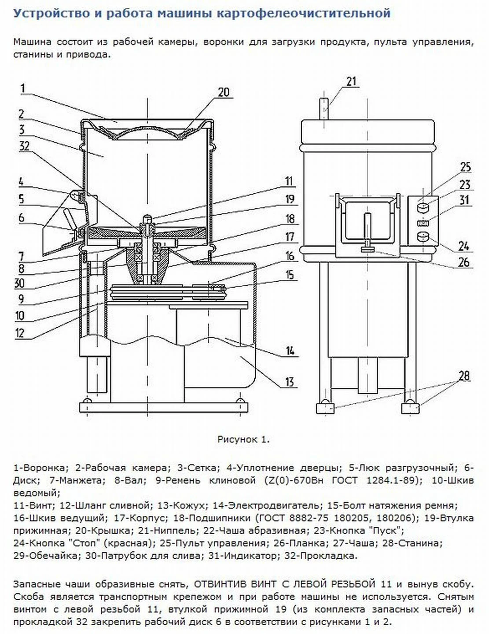 Картофелечистка Торгмаш Барановичи МОК-300М УЦЕНКА