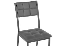 Стул на металлокаркасе Бекал темно-серый / графит