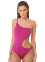 Эффектный купальник-монокини (Размер: B/S) (Цвет: бирюзовый)