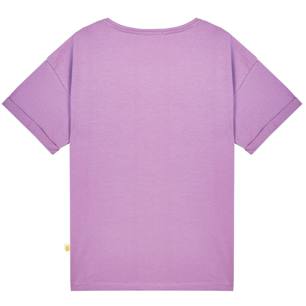 Сиреневая футболка для девочки KOGANKIDS