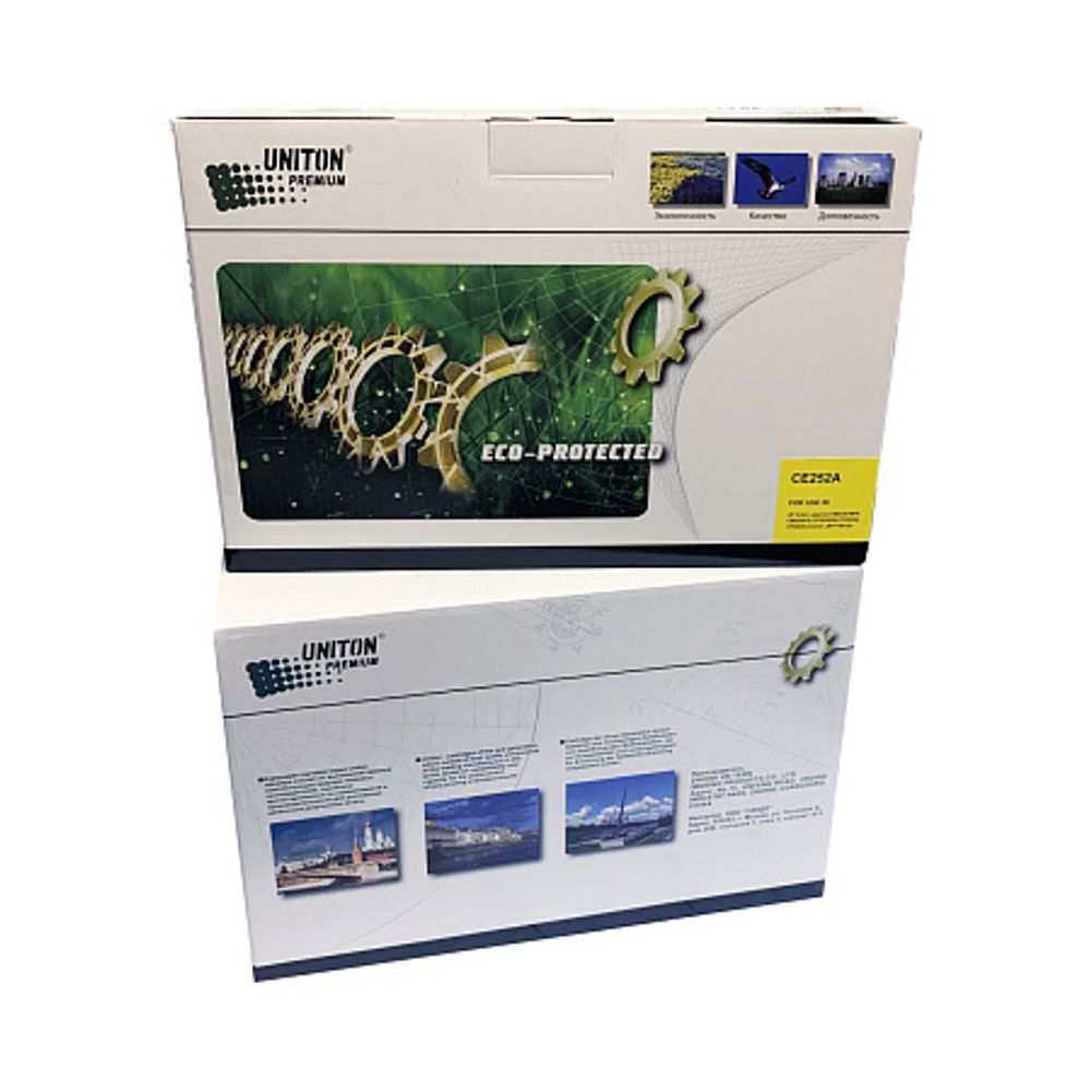 Картридж для HP Color LJ CP 3525/CM 3530  CE252A желт (7K) UNITON Premium GREEN LINE (Eco Protected)