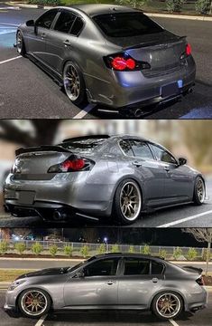 Козырёк заднего стекла Infiniti G25 / G35 / G37 2007-2015 чёрный глянец