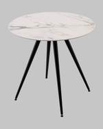 Стол Ники круглый столешница керамика Ice Jade 800