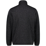 Толстовка флисовая CMP Man Fleece Jacket, артикул 31H2127, цвет NERO MEL. (U973)
