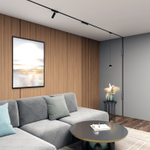 DK5305-BK Светильник для трека Air, серия Grill 3000 со светодиодом, L230*W26*H36мм, 48V DC, 12W, RA?90, 36°, 3000K, IP20, черный, алюминий