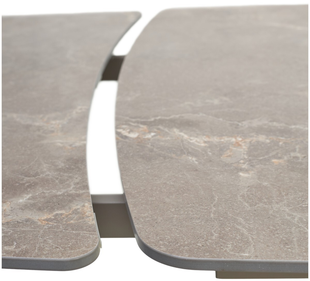 Стол RIVOLI 140 MATT LATTE STONE SOLID CERAMIC / TAUPE, ®DISAUR