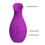 Лиловый клиторальный вакуумный стимулятор Magic Bottle