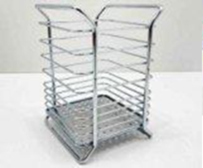 Подставка под ложки квадратная серебро029P