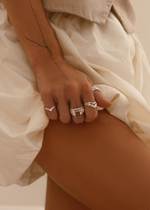 Кольцо «Мозаик» раф прямоугольный с дымчатым кварцем и ромбом белый циркон