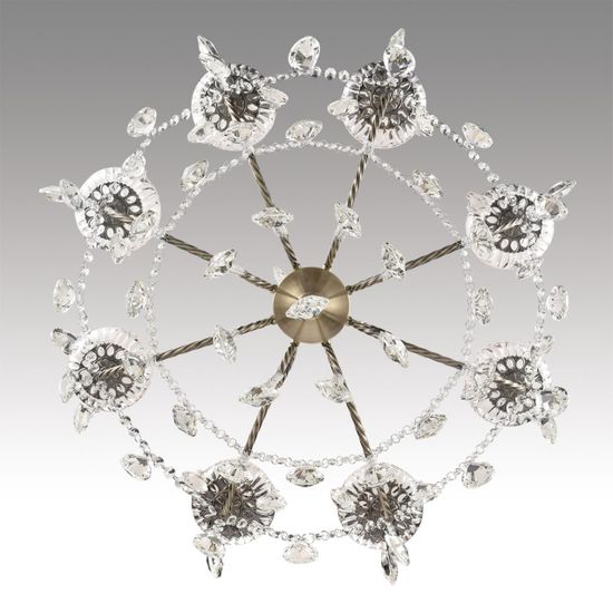 8190/8 CLASSI LN25 24 античная бронза, металл/хрусталь Люстра E14 8*40W 220V LINN