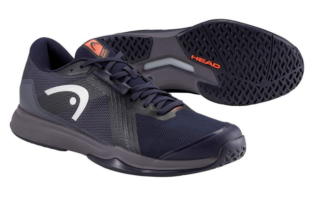 Мужские кроссовки теннисные Head Sprint Team 4.0 - dark blue/red