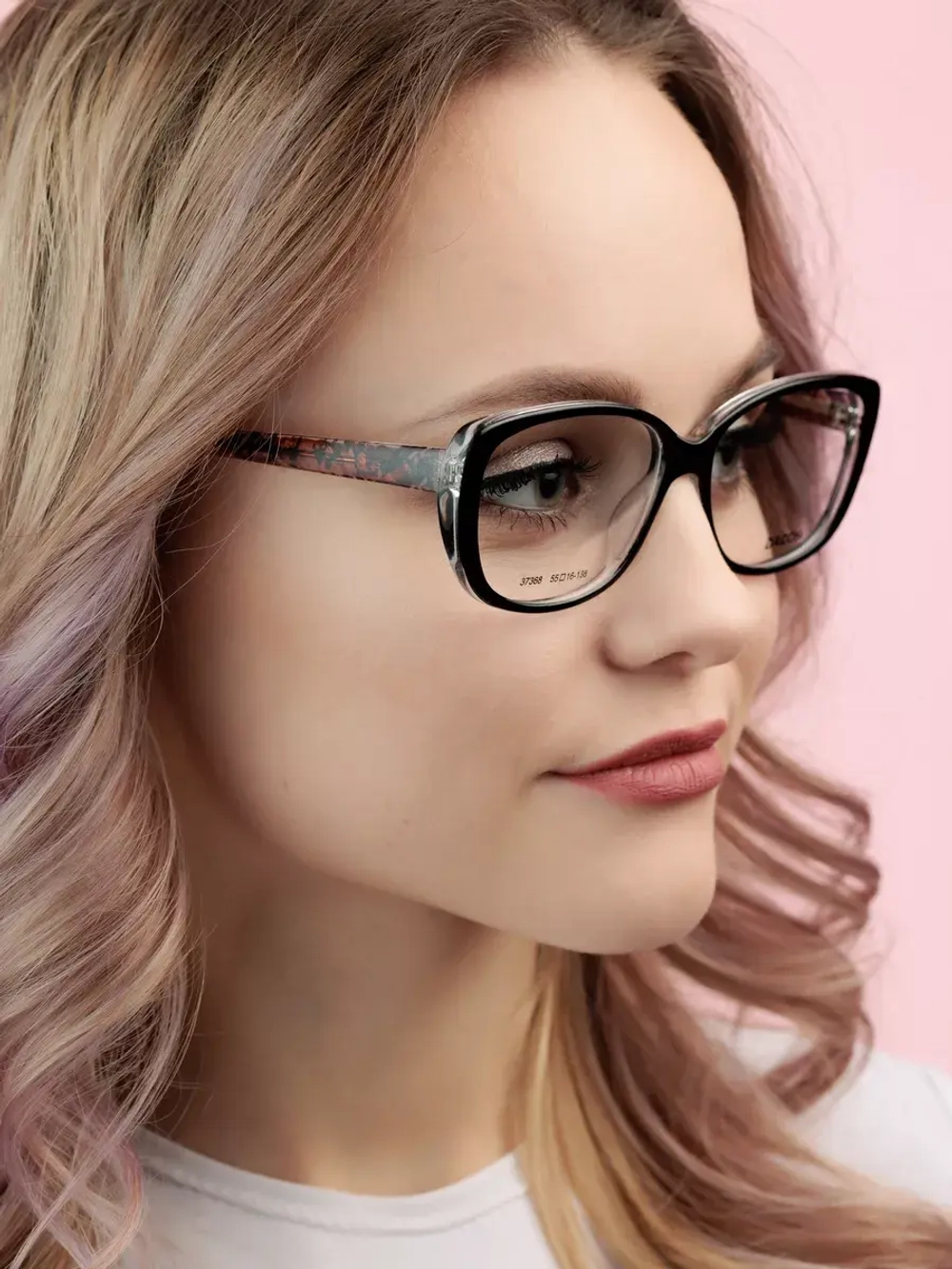 Оправа для очков для зрения пластиковая кошачий глаз