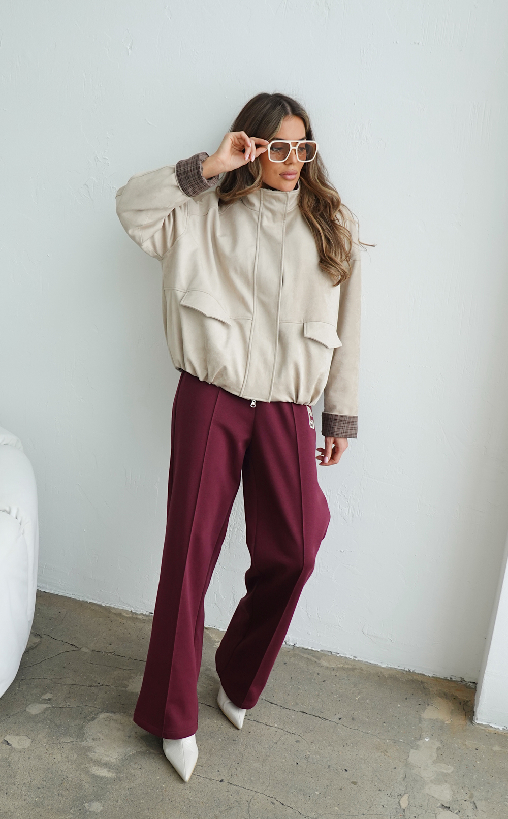 Куртка демисезонная из экозамши